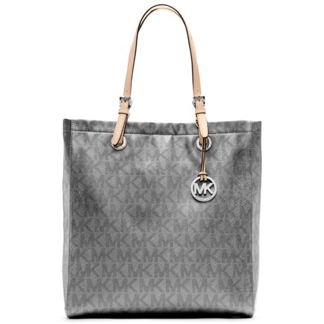 michael kors signature north south tote bag|michael kors signature purses.